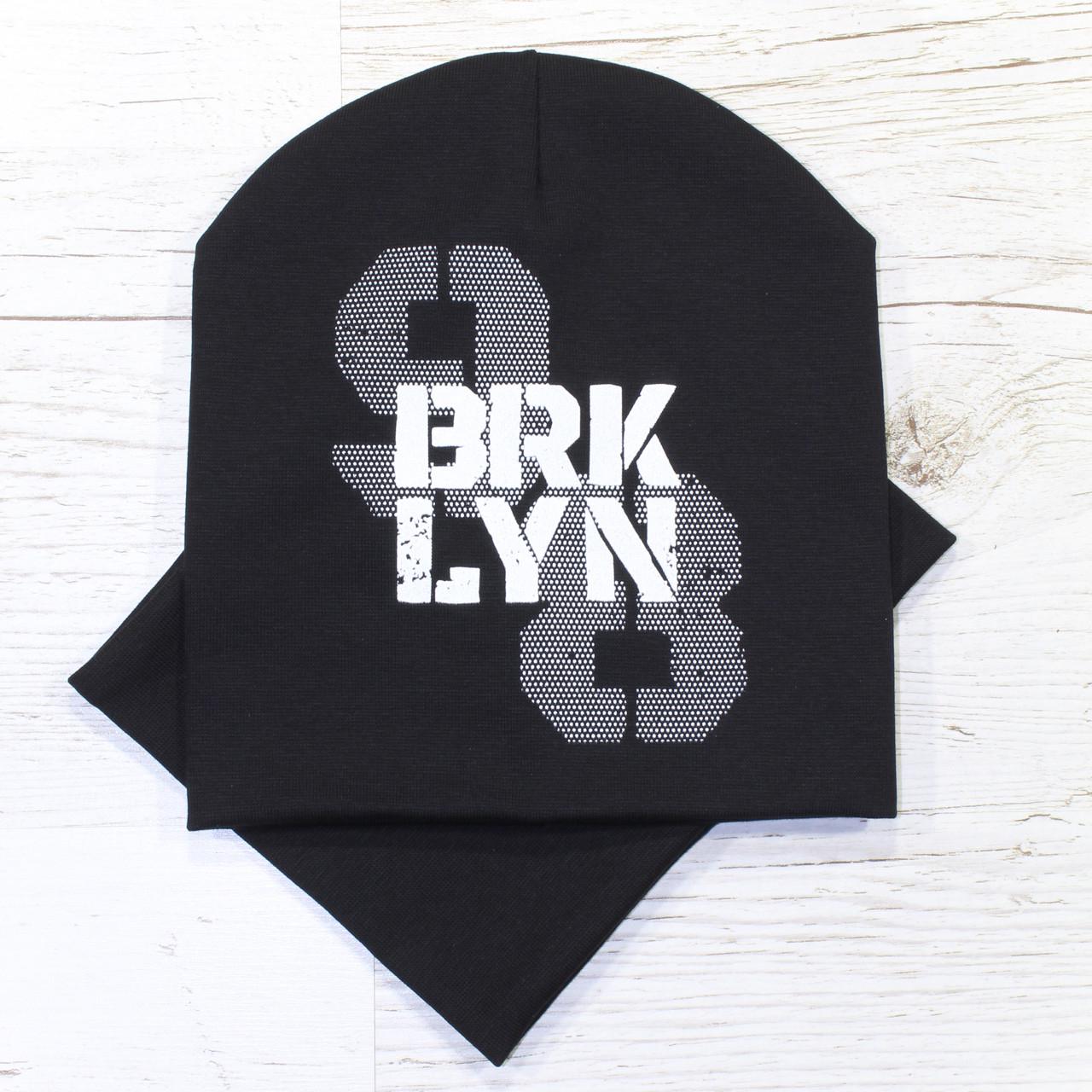 Детская шапка с хомутом Кahta Kids Hat р. 52-56 Черный (OC-154)