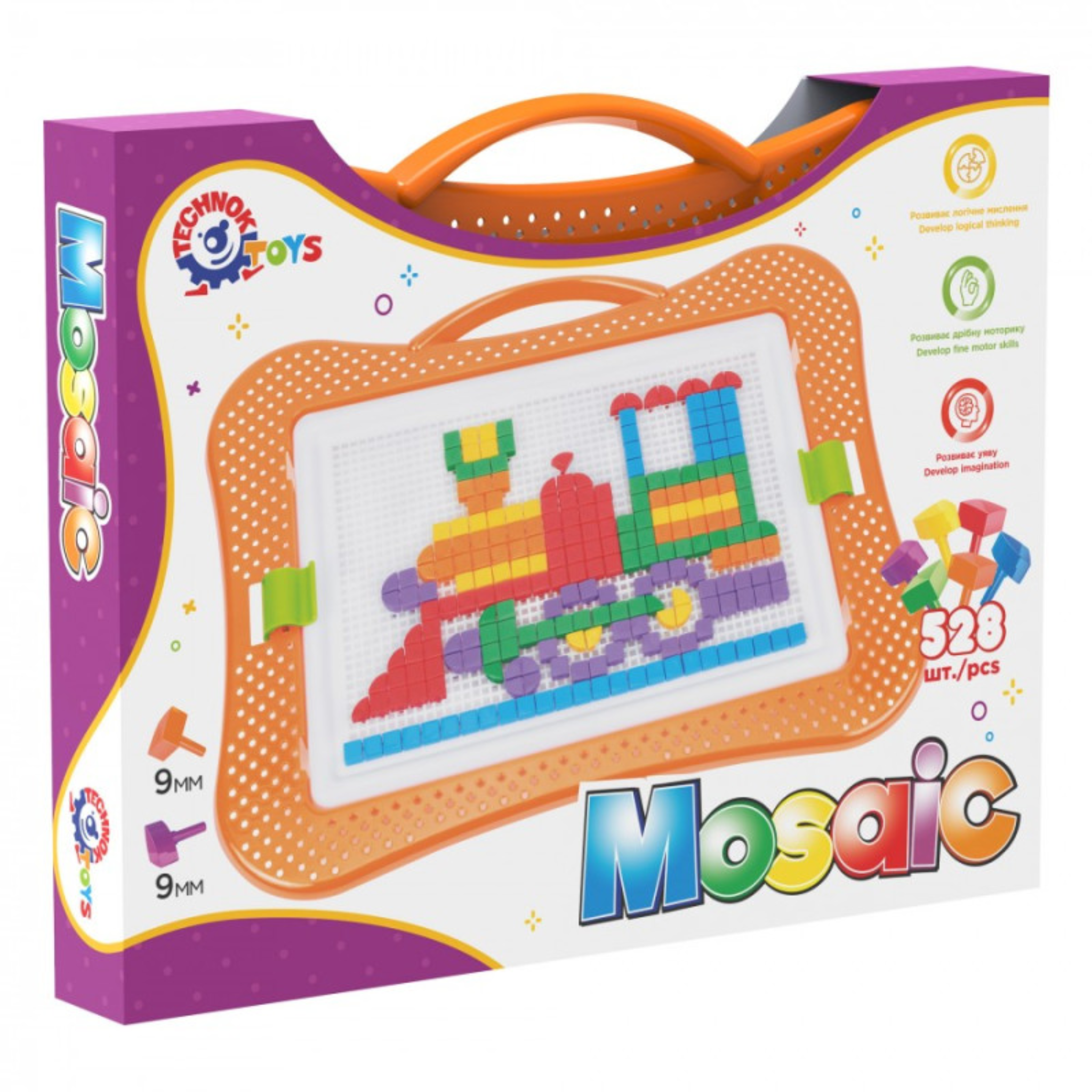 Мозаика Technok Toys 2100 в пенале-чемодане 6 цветов 528 фишек (2100) Мозаика Technok Toys 2100 в пенале-чемодане 6 цветов 528 фишек (2100)