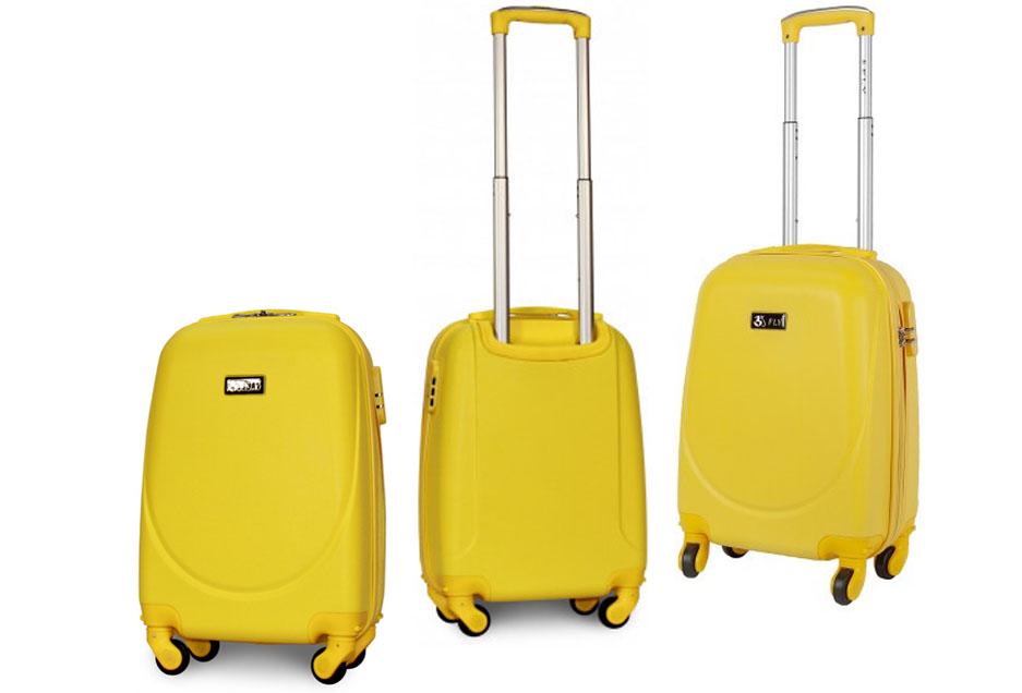 Чемодан пластиковый Fly 310 XS мини ручная кладь на 4 колесах Желтый (CEKRBFL310XM4JEL) - фото 4