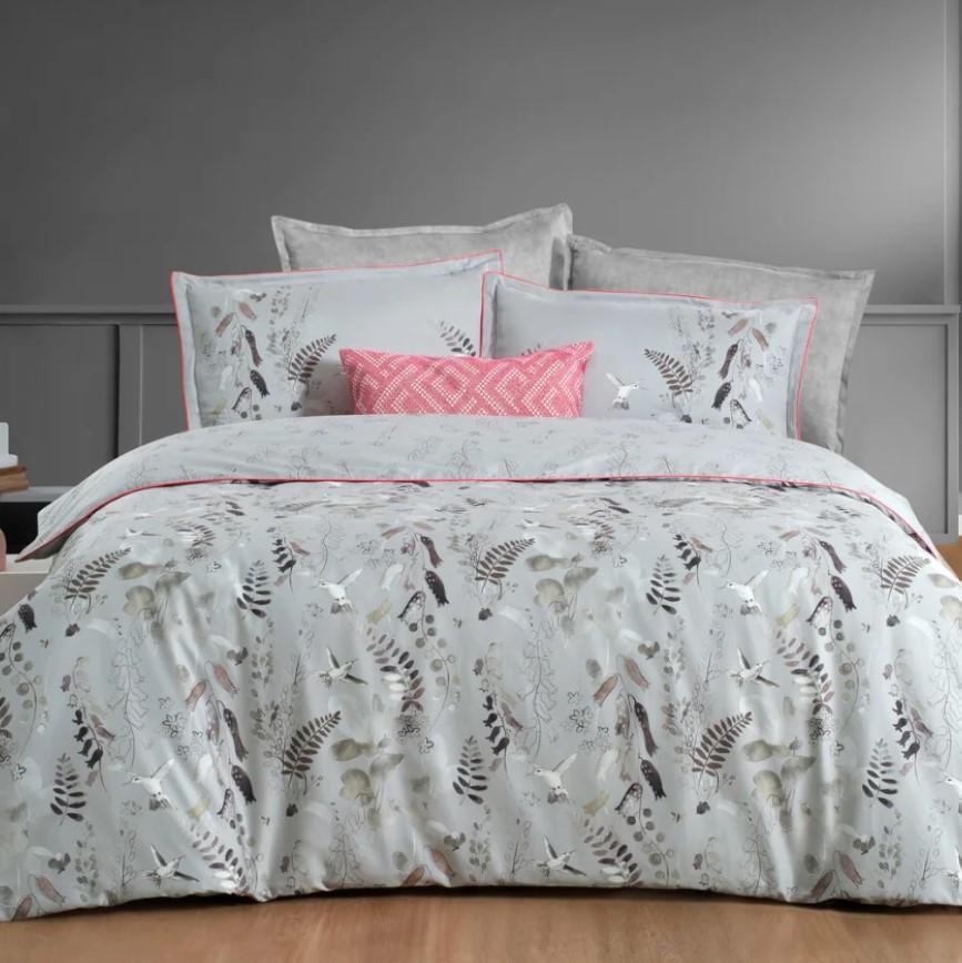 Постельное белье Sarev Martina gri 300ТС делюкс сатин евро