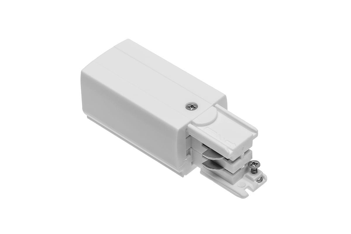 Заглушка для питания шинопровода 3-фазового GTV 98x35 мм левая Белый (00000035370)