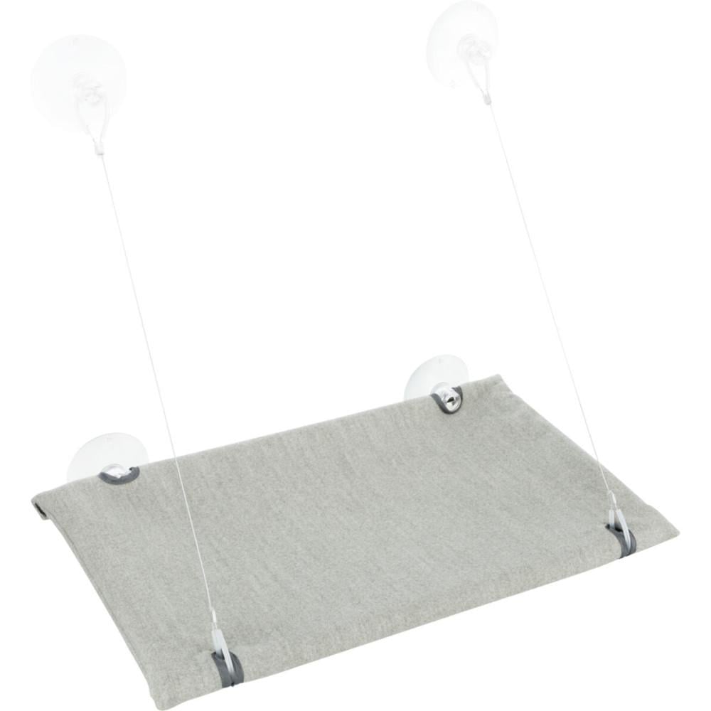 Лежак для кішок Trixie для вікна 50х30 см Сірий (43209)