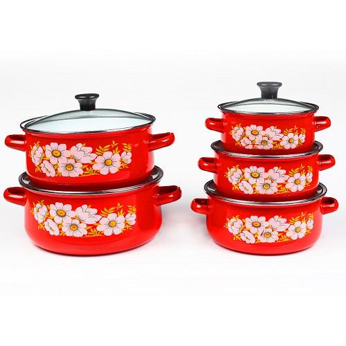 Кастрюли эмалированные Benson BN-079 10 пр. (12129683)