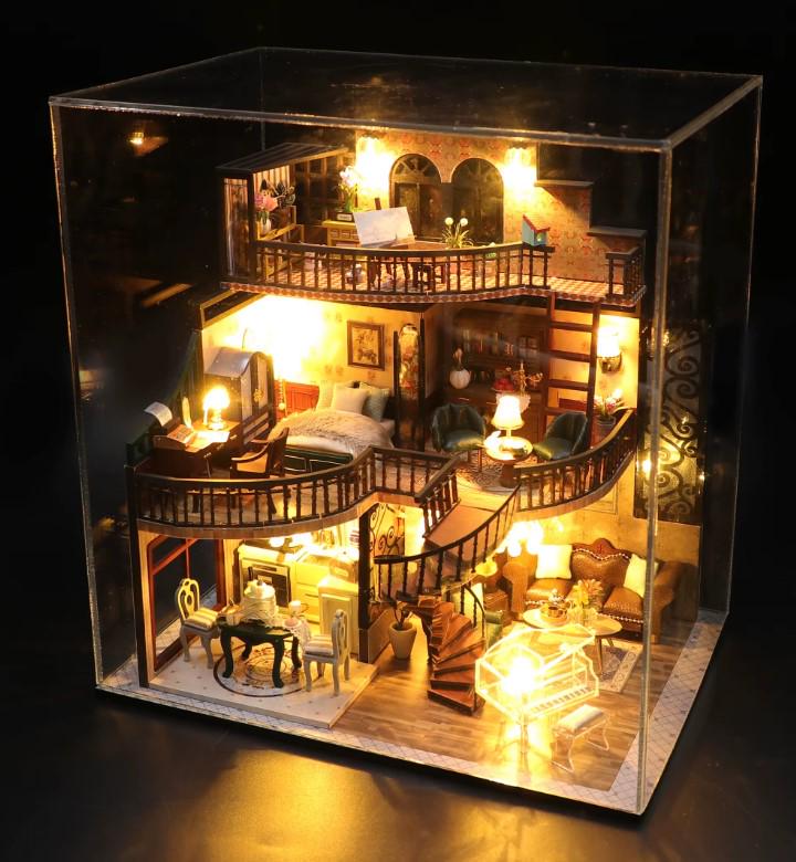 Конструктор мініатюрний DIY House Будинок з антикваріатом румбокс 25x17x24 см (2104618652) - фото 10 Конструктор мініатюрний DIY House Будинок з антикваріатом румбокс 25x17x24 см (2104618652) - фото 10