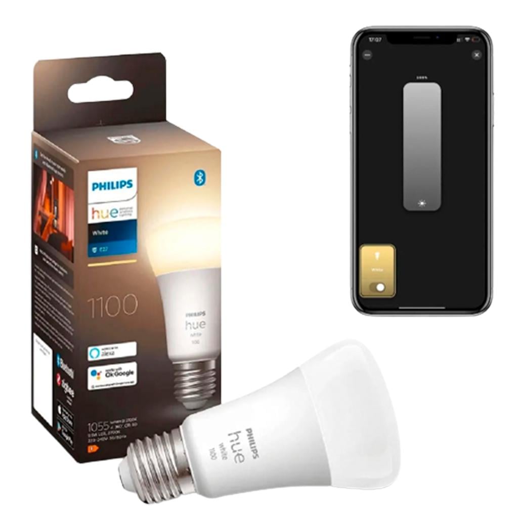 Светодиодная лампа Philips Hue E27 White 1100лм 75Вт 9.5W ZigBee, Bluetooth, Apple HomeKit (929002469202)