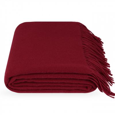 Плед руно 140х200 см Темно-красный - фото 1 Плед руно 140х200 см Темно-красный - фото 1