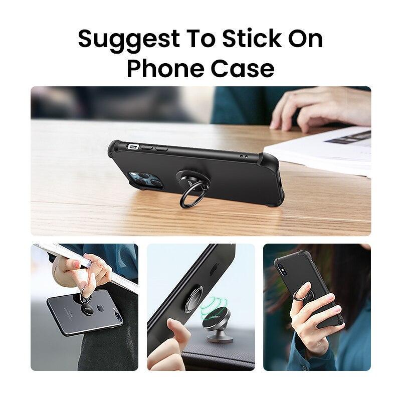 Кільце-тримач для смартфона Ugreen LP133 Чорний - фото 6 Кільце-тримач для смартфона Ugreen LP133 Чорний - фото 6