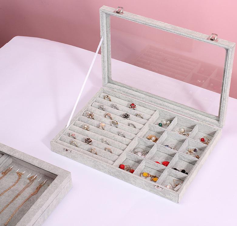 Органайзер для прикраси 14953 35х24х5 см Сірий (5002292) Органайзер для прикраси 14953 35х24х5 см Сірий (5002292)