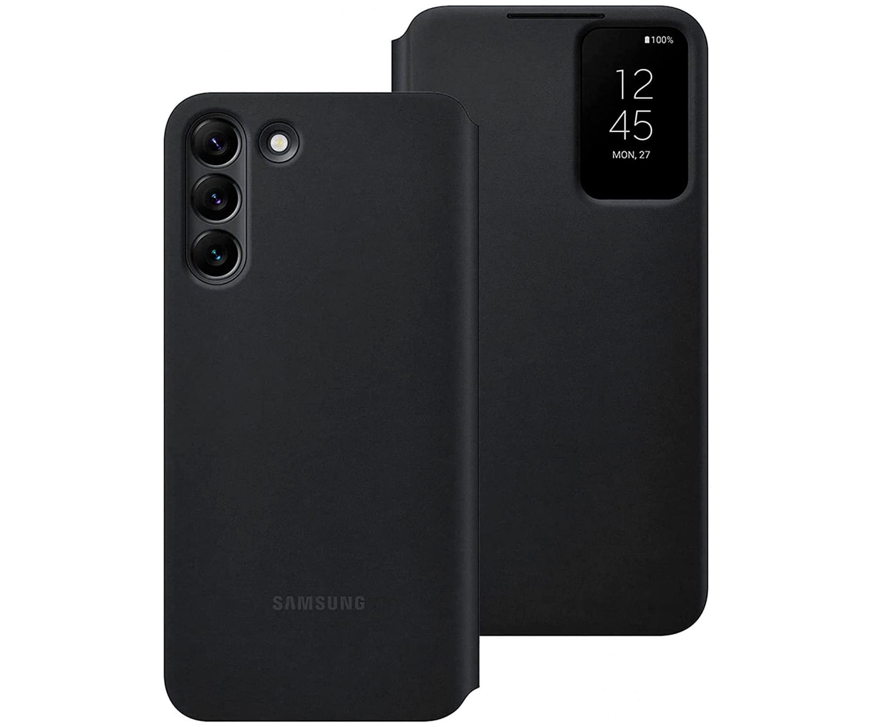 Смарт чехол книжка Samsung Galaxy S22 Plus SM-G906 SM-G9060 S-View Flip Cover Black Черный