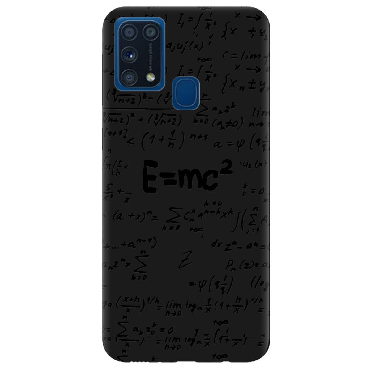 Силиконовый чехол Zorrov для Samsung Galaxy M31 - Black Einstein (14190050143098816)