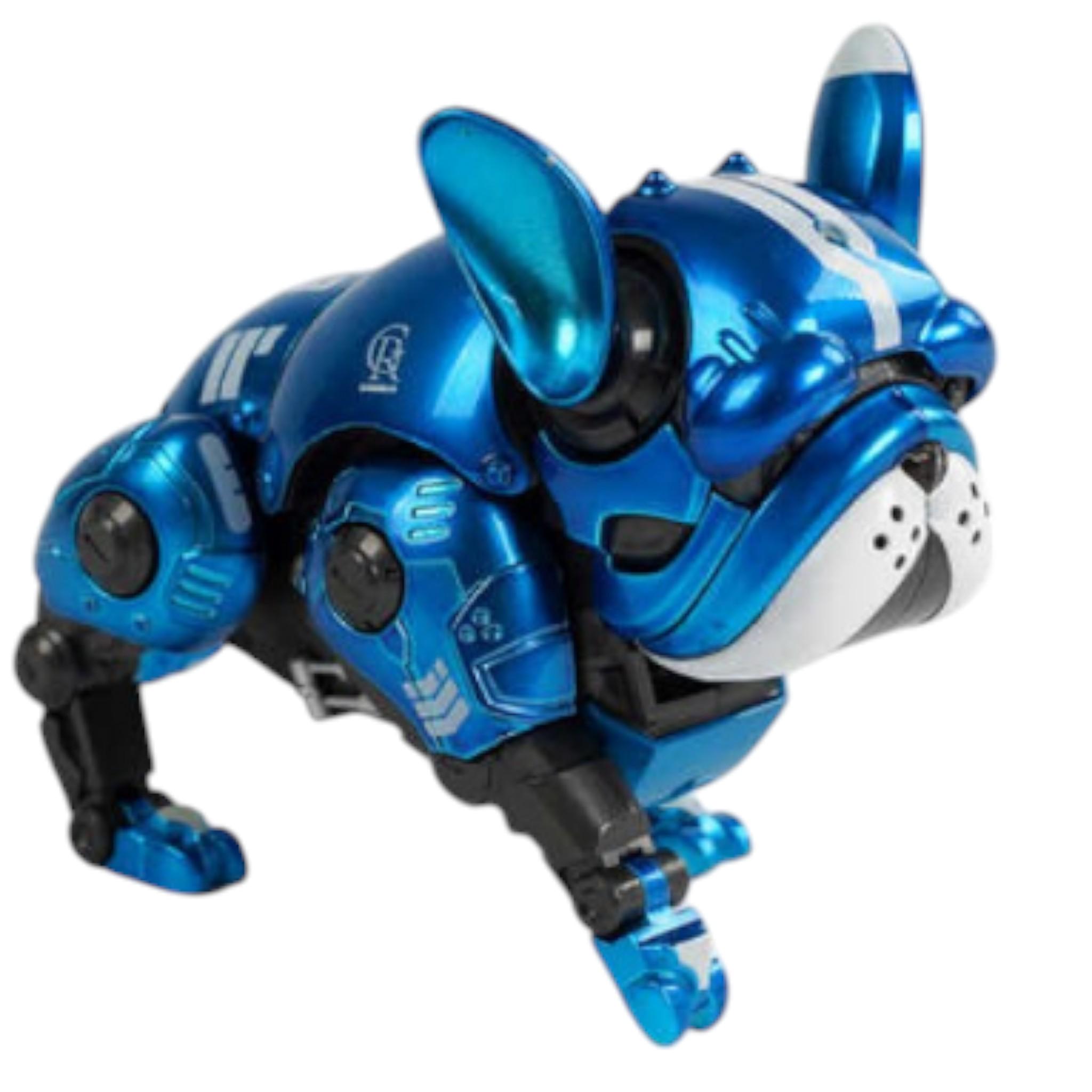 Інтерактивна іграшка MIC Dou Beast Dog Бульдог підставка під телефон звукові/світлові ефекти Red (G_0783-363Blue)