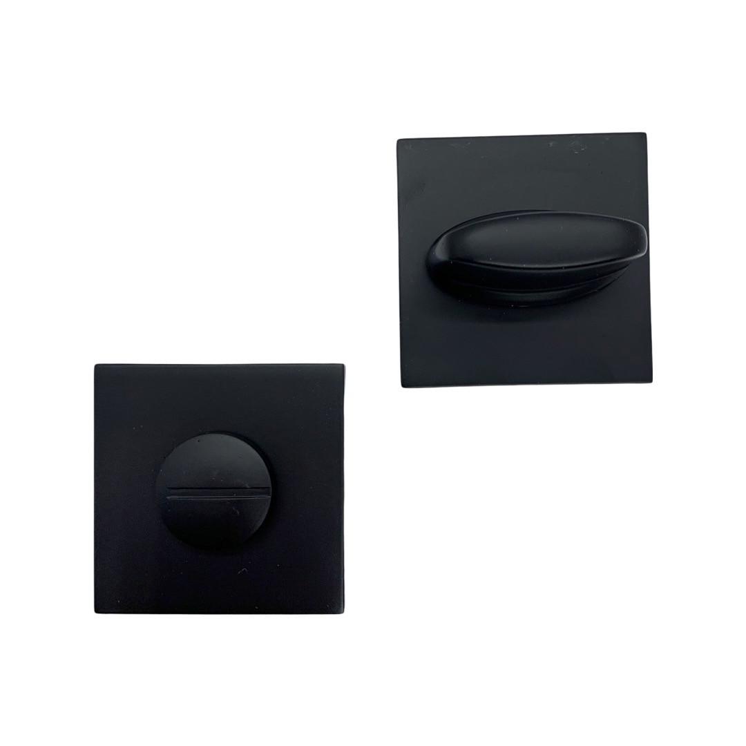 Накладка для дверных ручек Vortex Blackmatte WC под защелку Черный (230090)