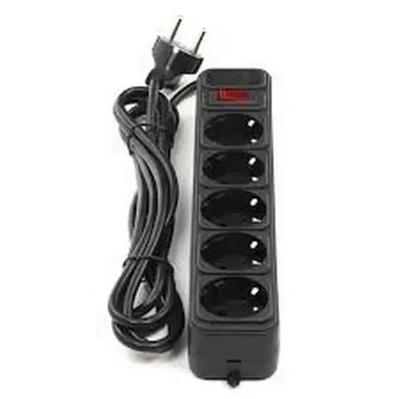 Подовжувач мережевий фільтр GREELITE SP5 на 5 розеток 5 м Чорний (4800) - фото 3