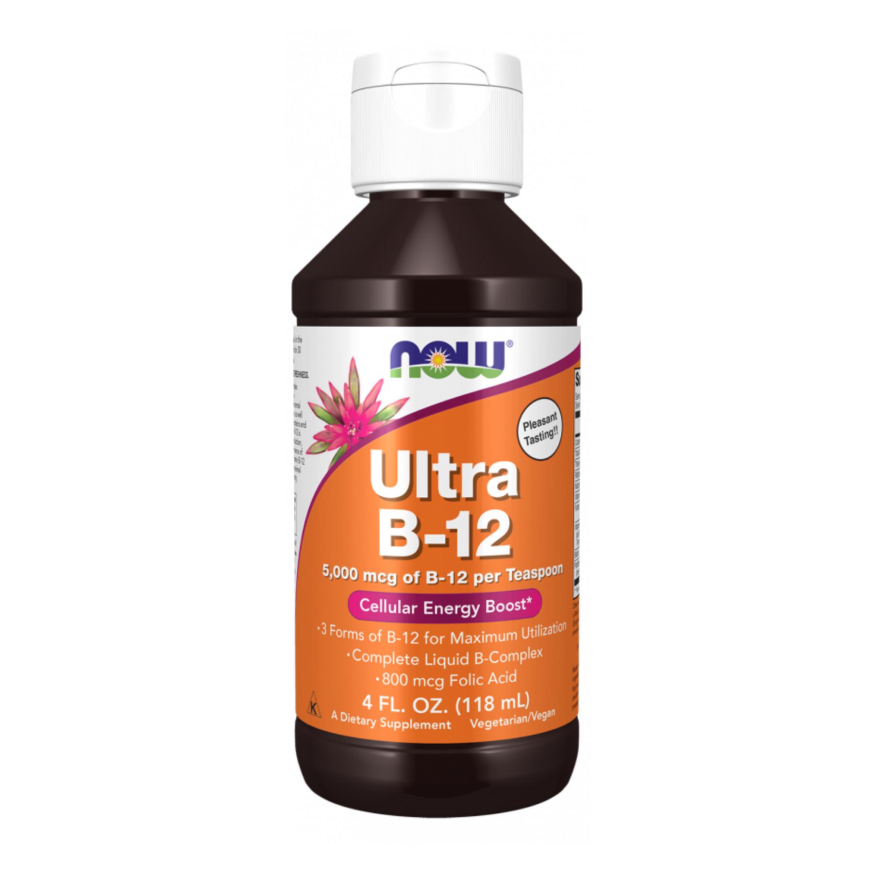 Жидкий витамин В12 и витамины группы В Now Foods Ultra B-12 Liquid 118 мл