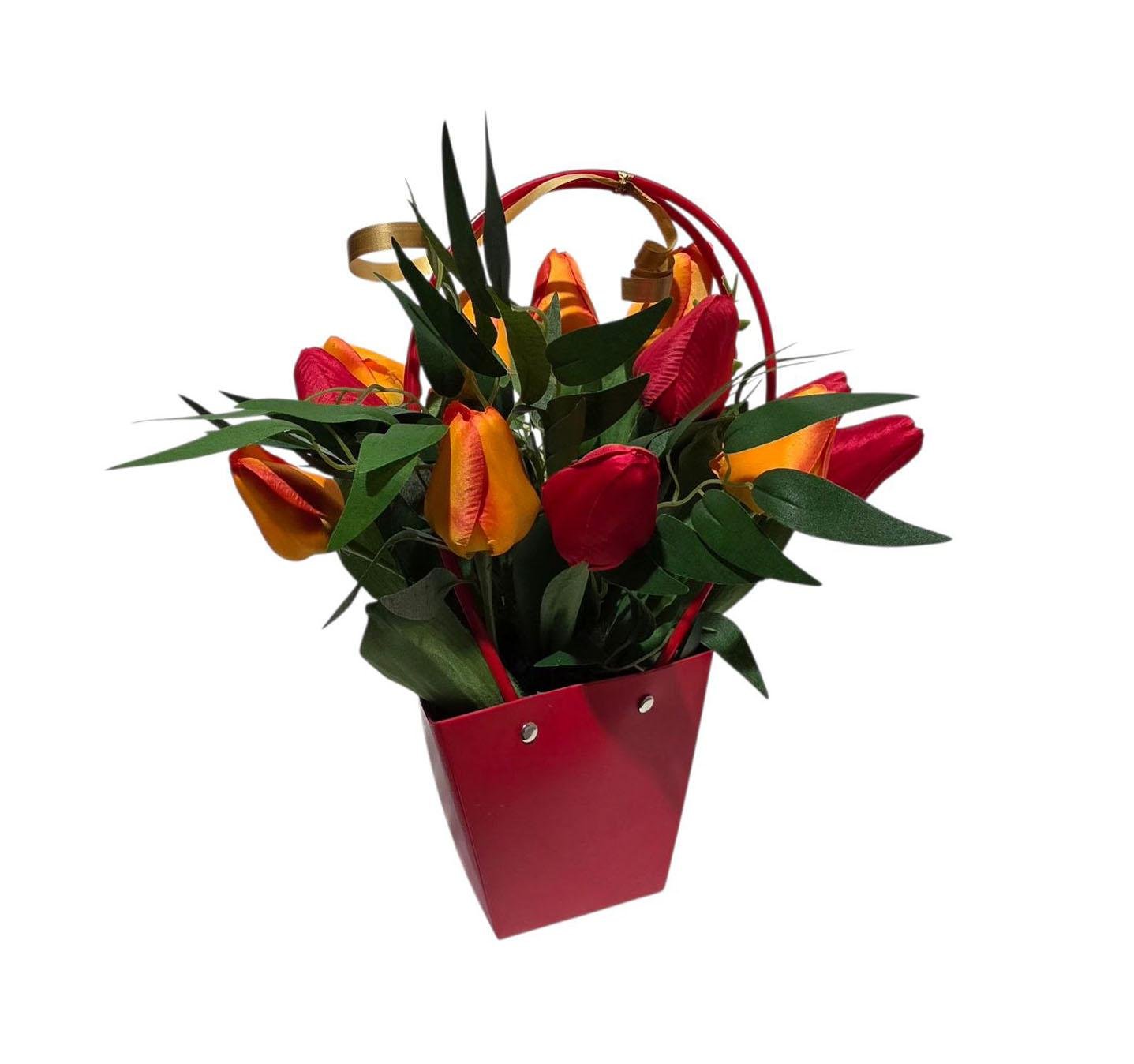 Сумка Ravisto Тюльпаны 34x30 см Красно-оранжевый (0510-5) Сумка Ravisto Тюльпаны 34x30 см Красно-оранжевый (0510-5)