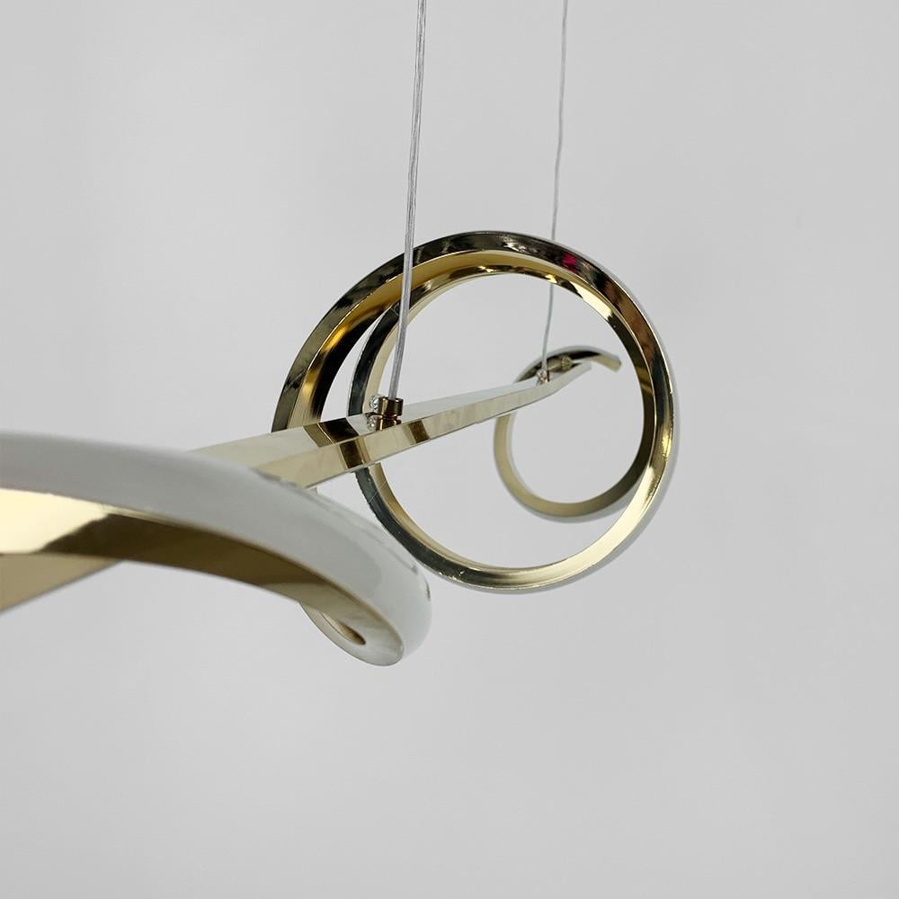 Люстра видовжена Wave 100 см Золотий (K 23 GD) - фото 4