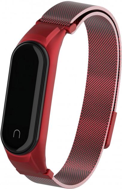 Ремінець Міланська петля Milano Mi Band 4 Red (20793)