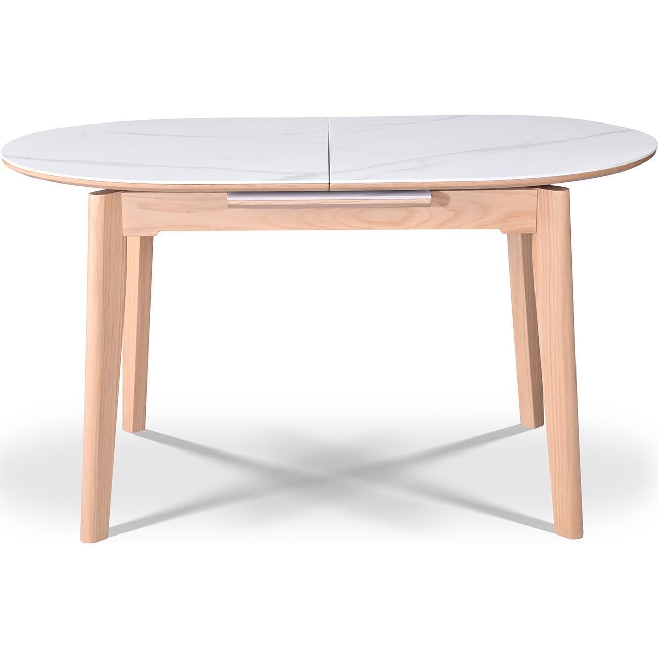 Стіл обідній Martin розкладний 6-8 місць 140 см Arctic ice ceramic top oak base (13986)