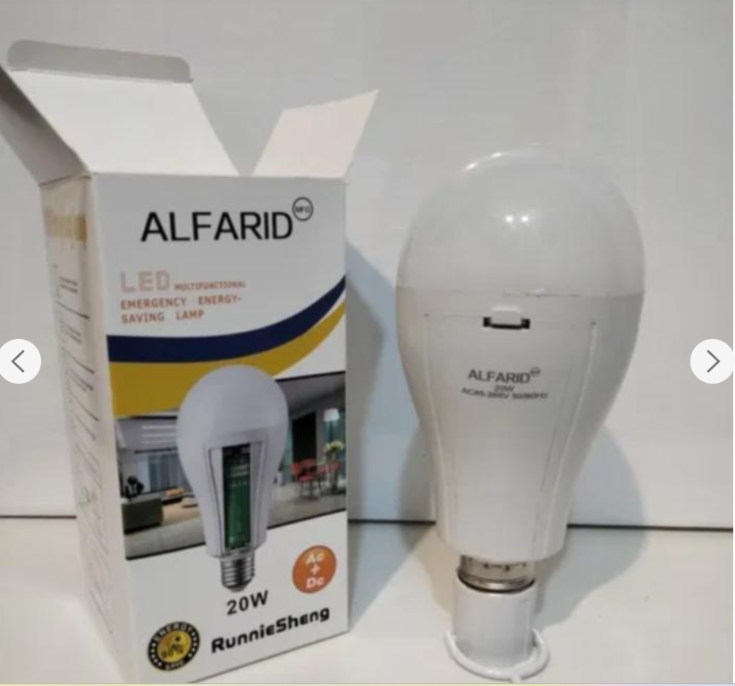 Світлодіодна лампочка Alfarid 20W Е27 220V LED на акумуляторі - фото 2