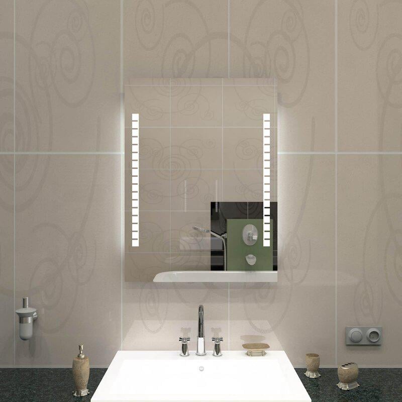 Зеркало Dim Dzerkal CARBO с LED-подсветкой 50х70 см (5083)