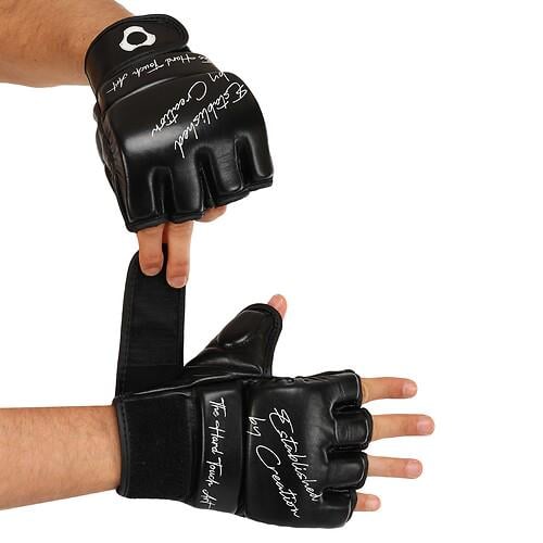 Перчатки для смешанных единоборств Hard Touch BO-5237 кожаные S Черный (31773580)