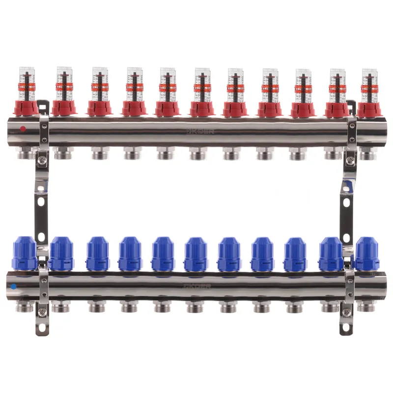 Коллекторный блок с расходомерами KOER KR.1110-11 1"x11 WAYS (KR2648)