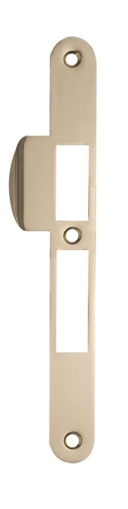 Планка соответствующая замку Siba 10585/P с загнутым отбойником Латунь полированная (10585 PB)