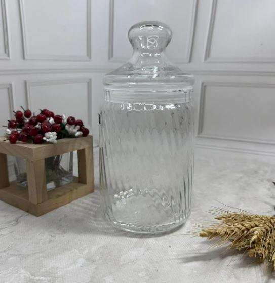 Банка для сыпучих Luminarc V9605 Jar Striped 1 л.