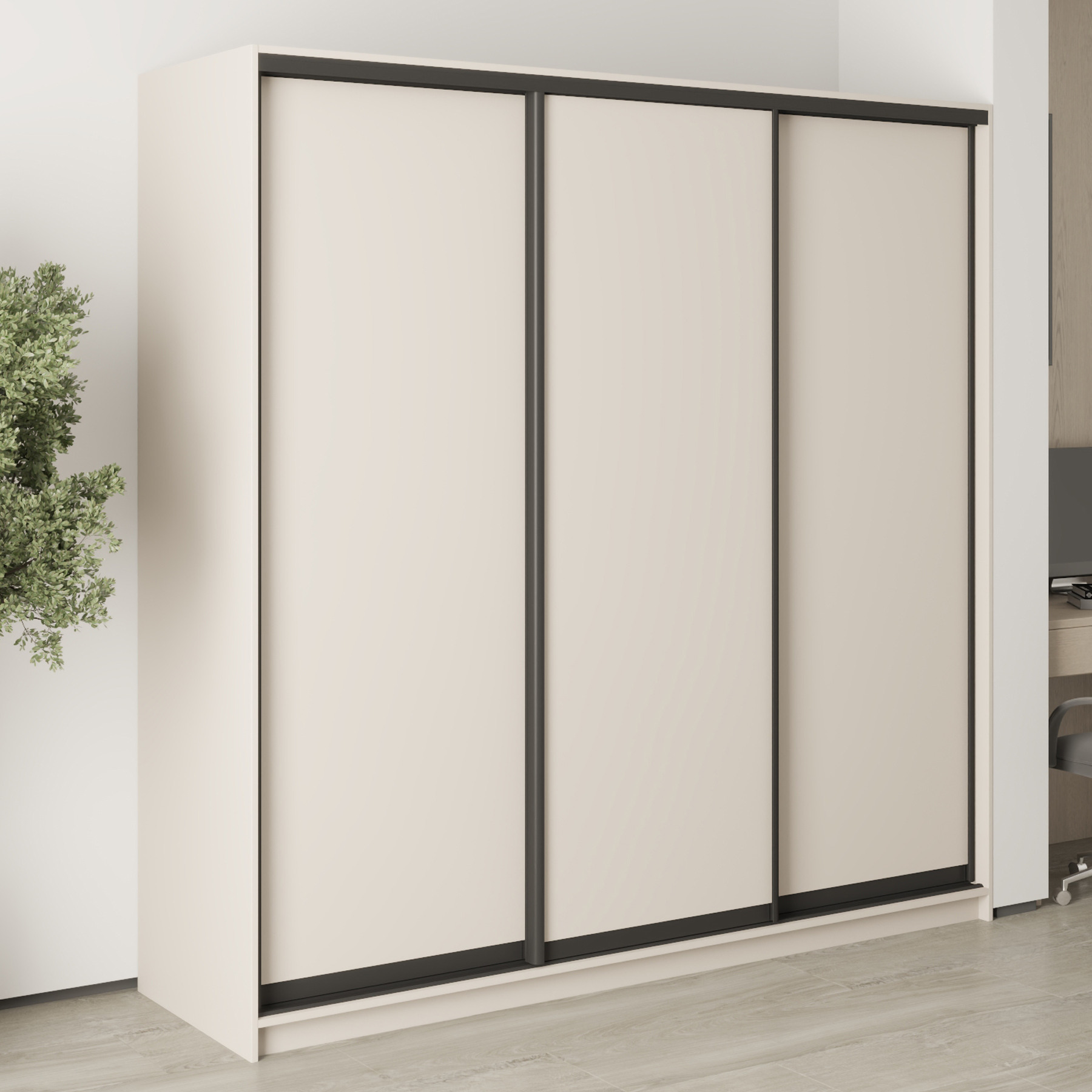 Шкаф-купе трехдверный Mebel Star Комбо BG MBS-8931 210х45х210 см Кашемир (1008920) Шкаф-купе трехдверный Mebel Star Комбо BG MBS-8931 210х45х210 см Кашемир (1008920)