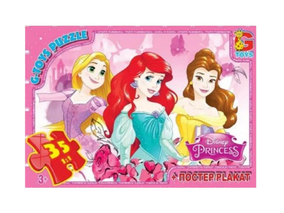 Пазли G-Toys "Принцеси Дісней" 35 деталей (PD90)