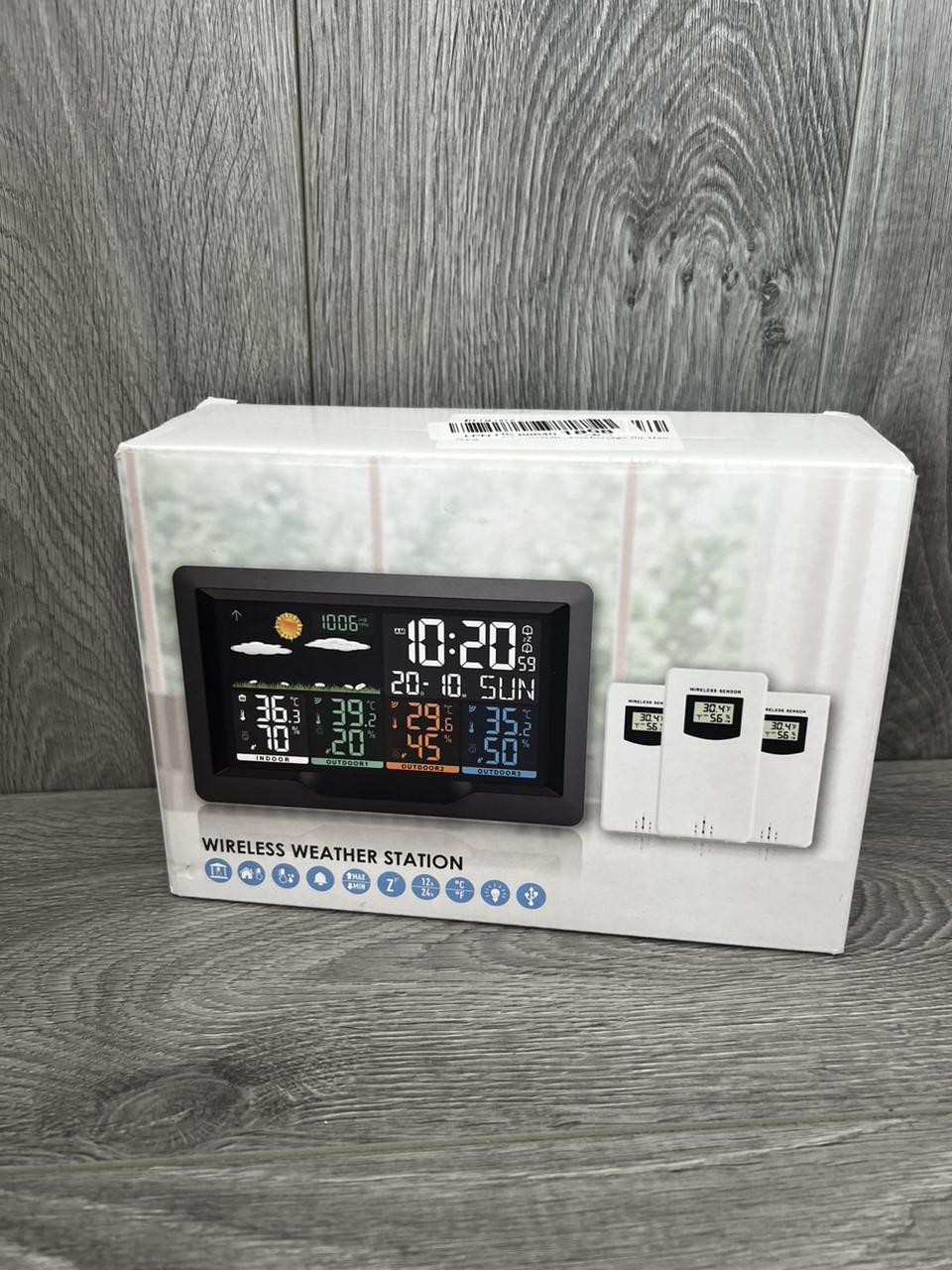 Метеостанция BERDSEN BD-904 с беспроводным датчиком будильником фазами Луны и термометром Black - фото 9 Метеостанция BERDSEN BD-904 с беспроводным датчиком будильником фазами Луны и термометром Black - фото 9