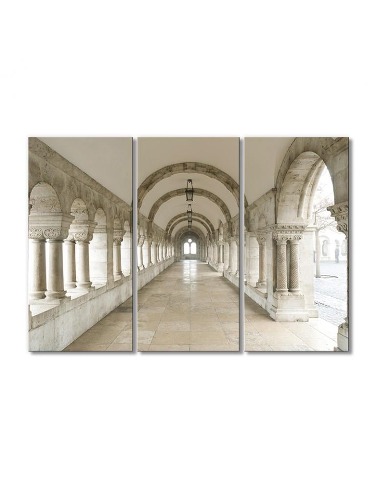 Картина модульная Соборная галерея 3 модуля 90x135 см