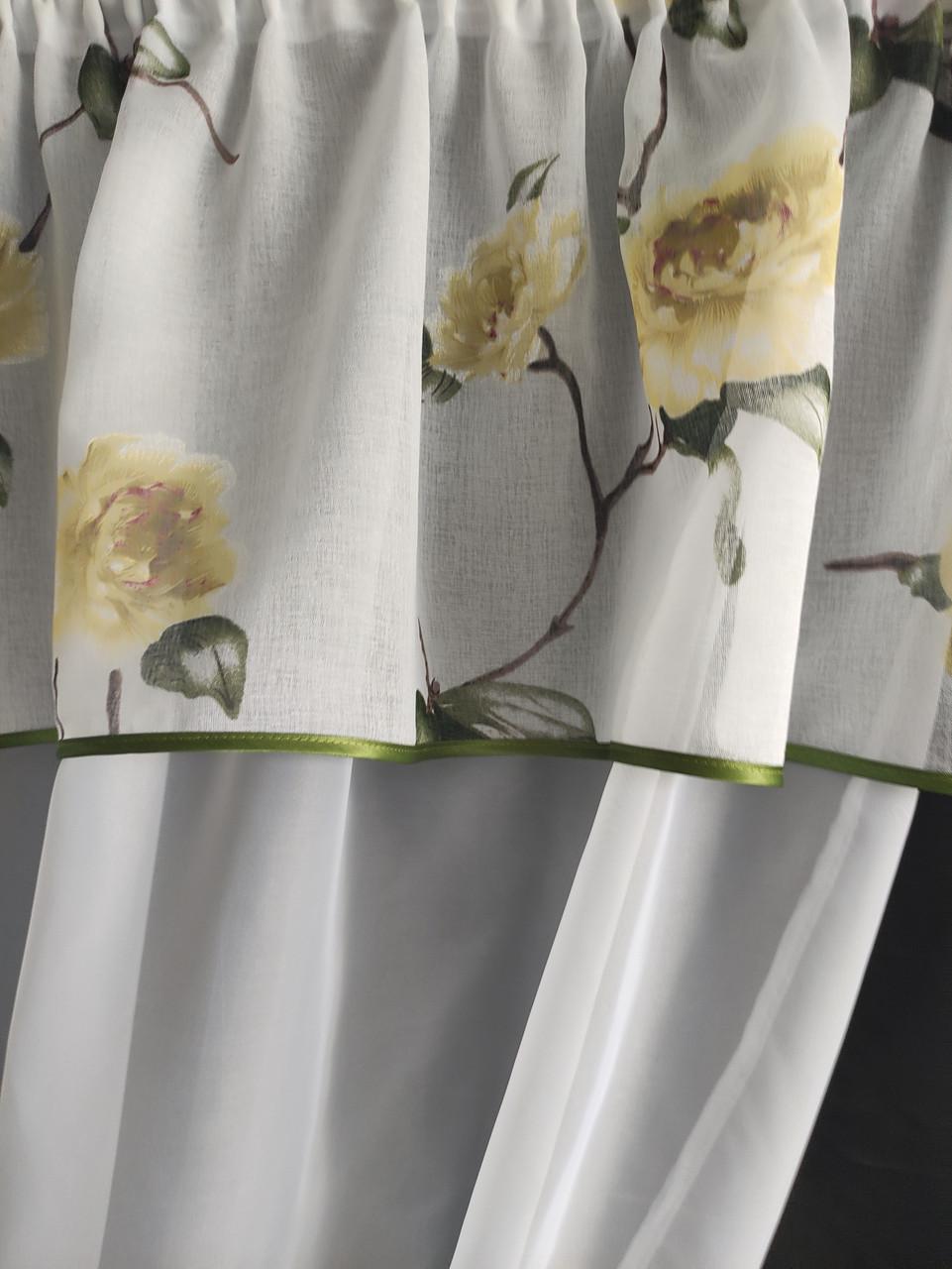 Занавеска с ламбрекеном и подхватывателями 3х1,65 м Белый - фото 2 Занавеска с ламбрекеном и подхватывателями 3х1,65 м Белый - фото 2