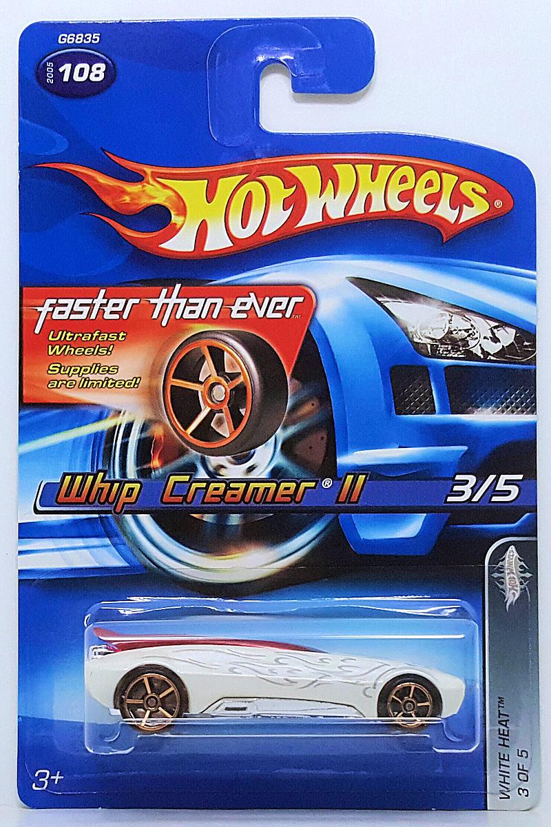 Игрушечная машинка Hot Wheels Whip Creamer II 2005 White Heat №108 Faster Than Ever (G6835-fte)