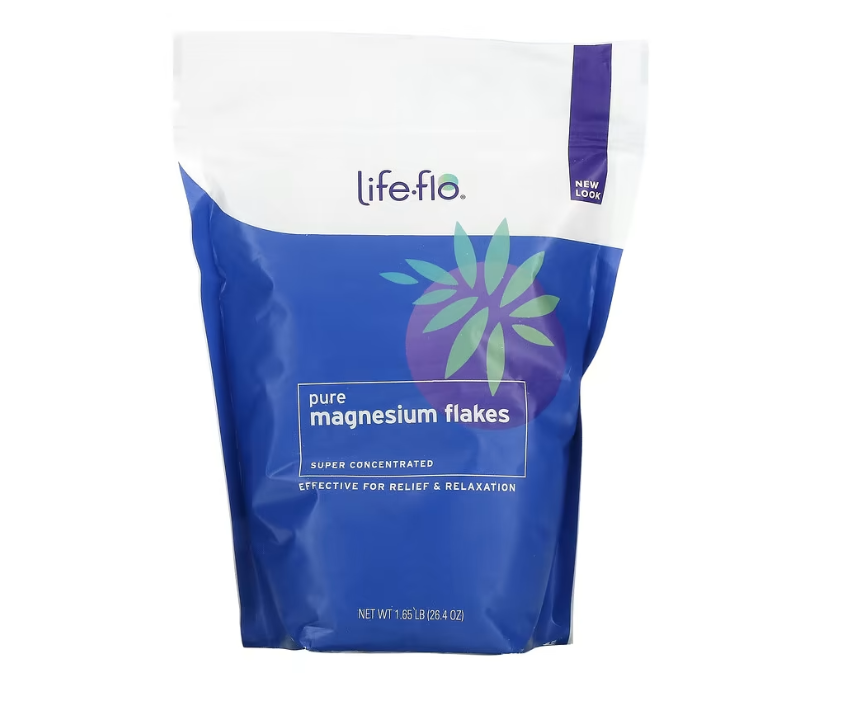 Чисті магнієві пластівці розсол хлориду магнію Life-flo 1,65 фунта