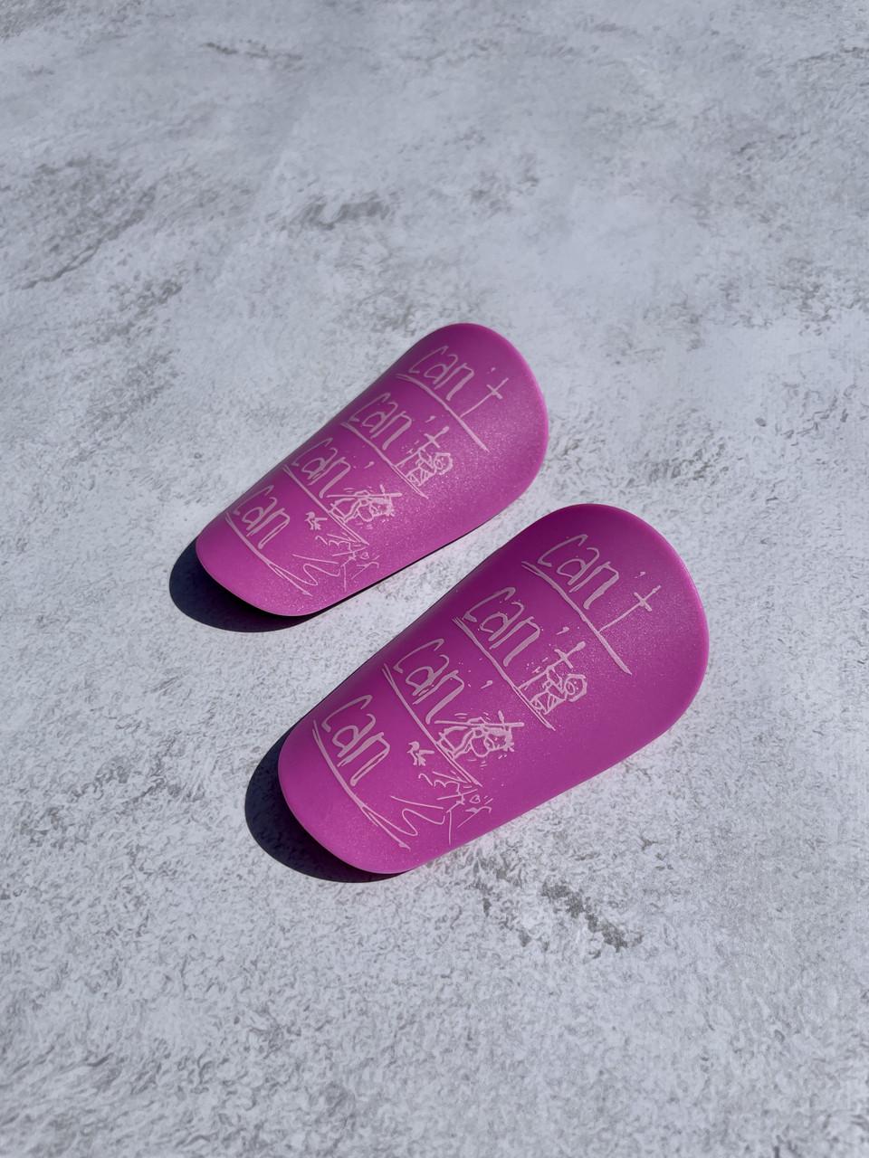 Щитки футбольные мини Can't Can Розовый (2578286256) - фото 2