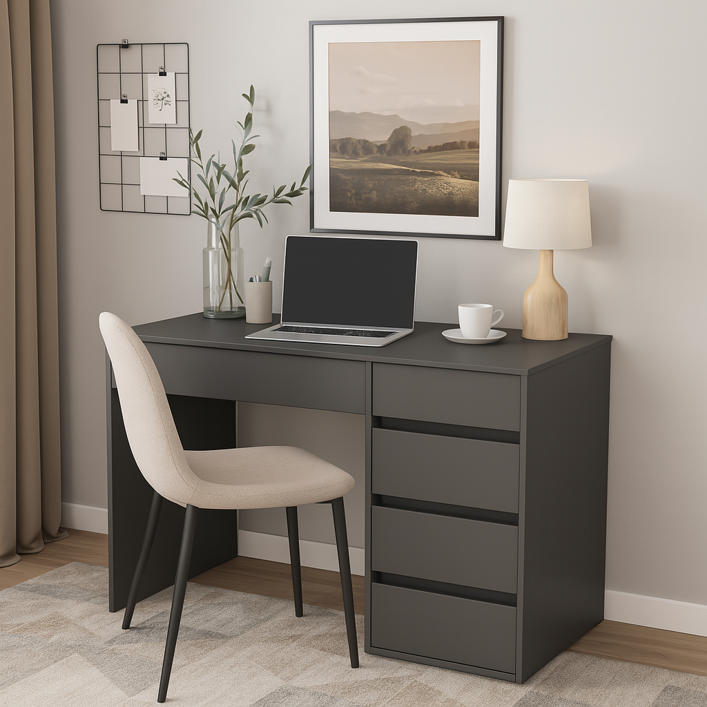 Стол письменный СП7 5Я SENAM 780х1100х600 мм ДСП Серый Графит - фото 1