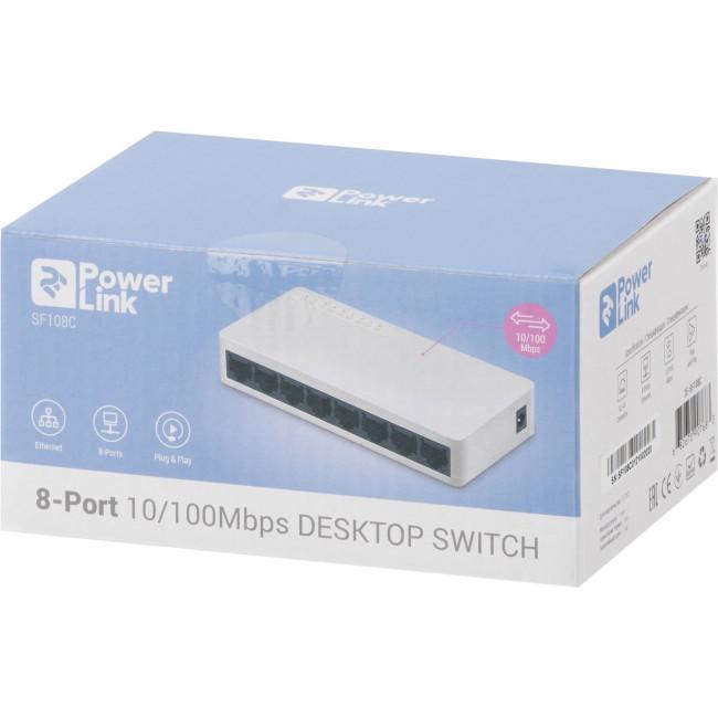 Комутатор 2E PowerLink SF108C 8хFast Ethernet 2E-SF108C (600125) - фото 6