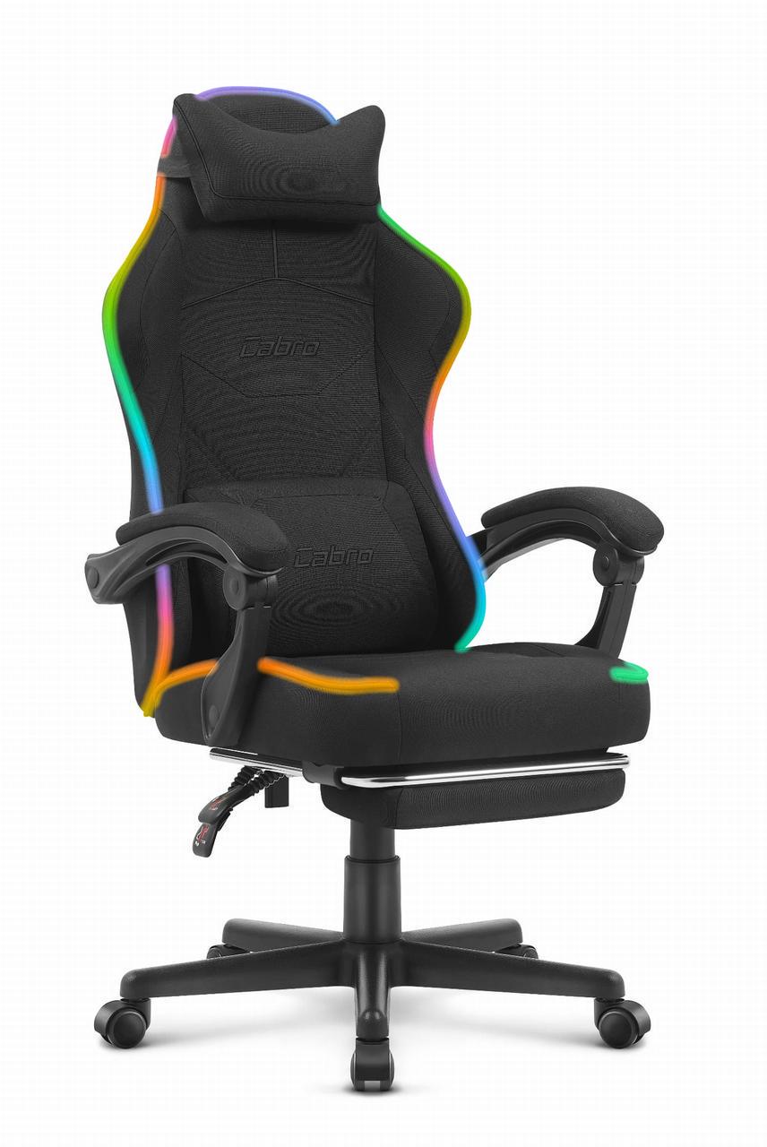 Офисное кресло Cabro C502 LED Black ткань Офисное кресло Cabro C502 LED Black ткань