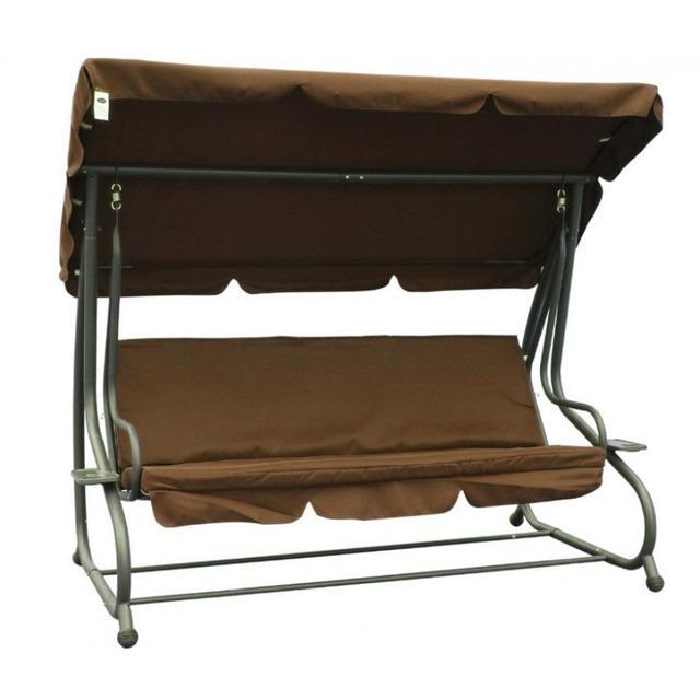 Качели садовые Bonro Garden 4 местная 230 см Коричневый (2528936757)