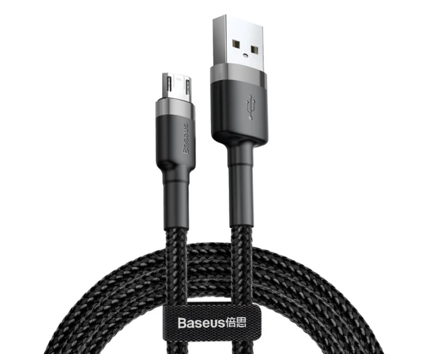 Кабель Data Baseus Cafule CAMKLF-CG1 MicroUsb 2 м Black - фото 1