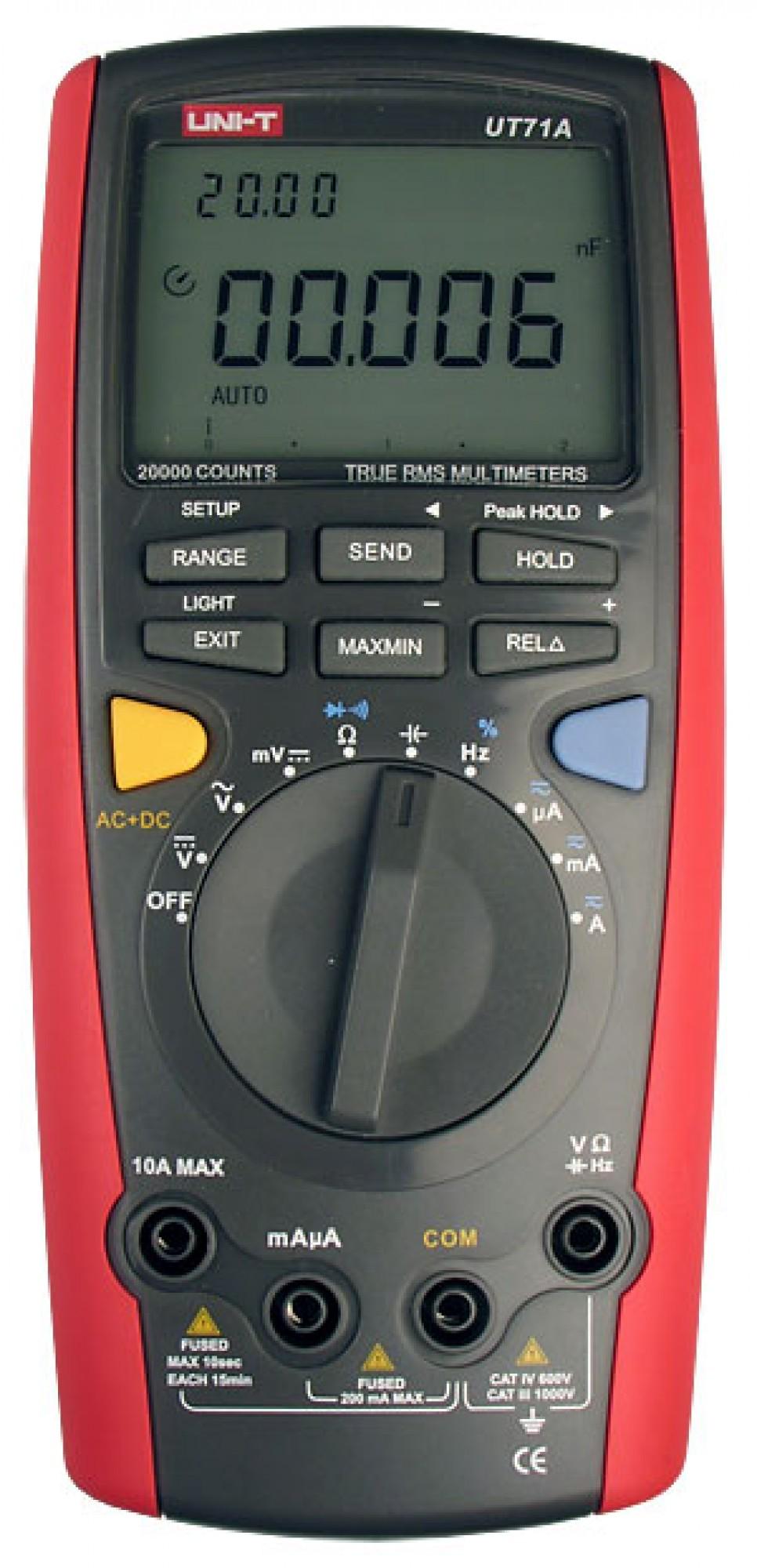 Мультиметр універсальний UNIT UT71D автоматичний (3-9-66-083)