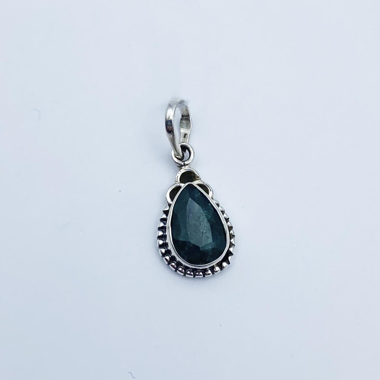 Серебряный кулон с изумрудом 1,45 г (2355334669)