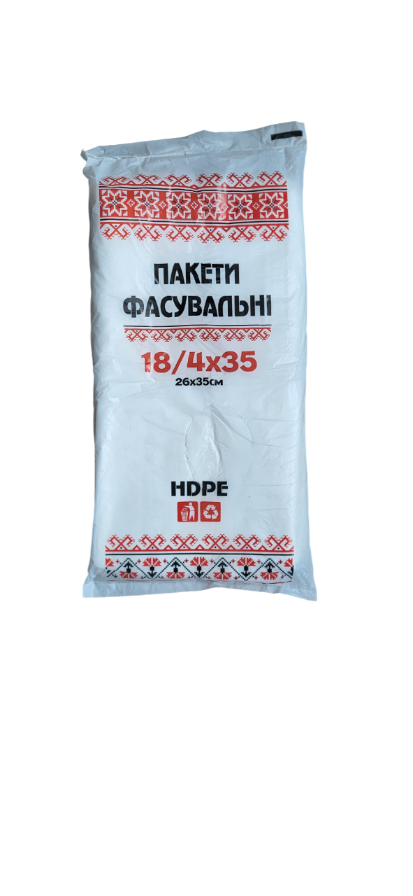 Полиэтиленовые пакеты фасовочные Вышиванка 18/4х35 600 шт. (2806232047)