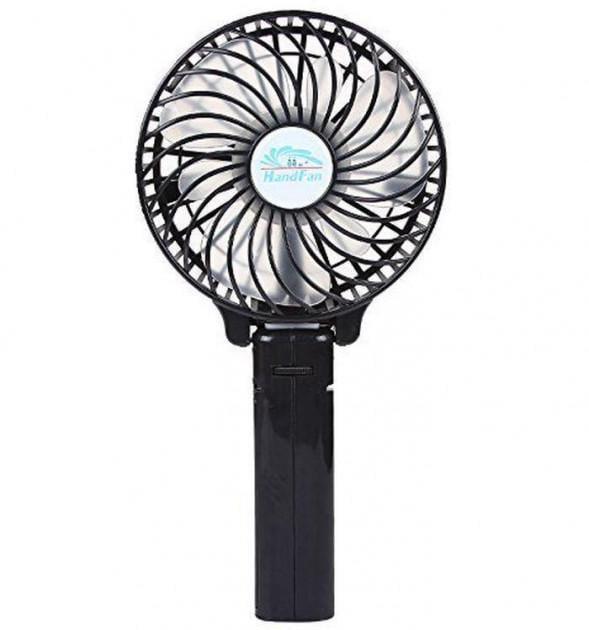 Вентилятор ручной MINI FAN Handy 4 Вт 10 см Черный