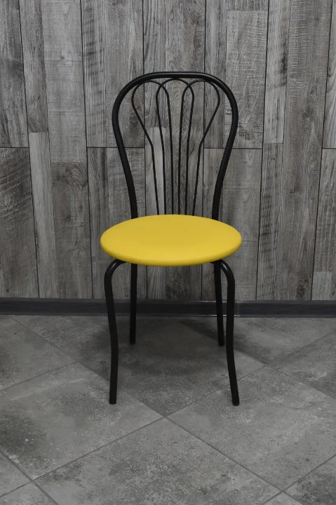 Кухонний стілець Ванесса 35х85 см Жовтий/Чорний (28373833)