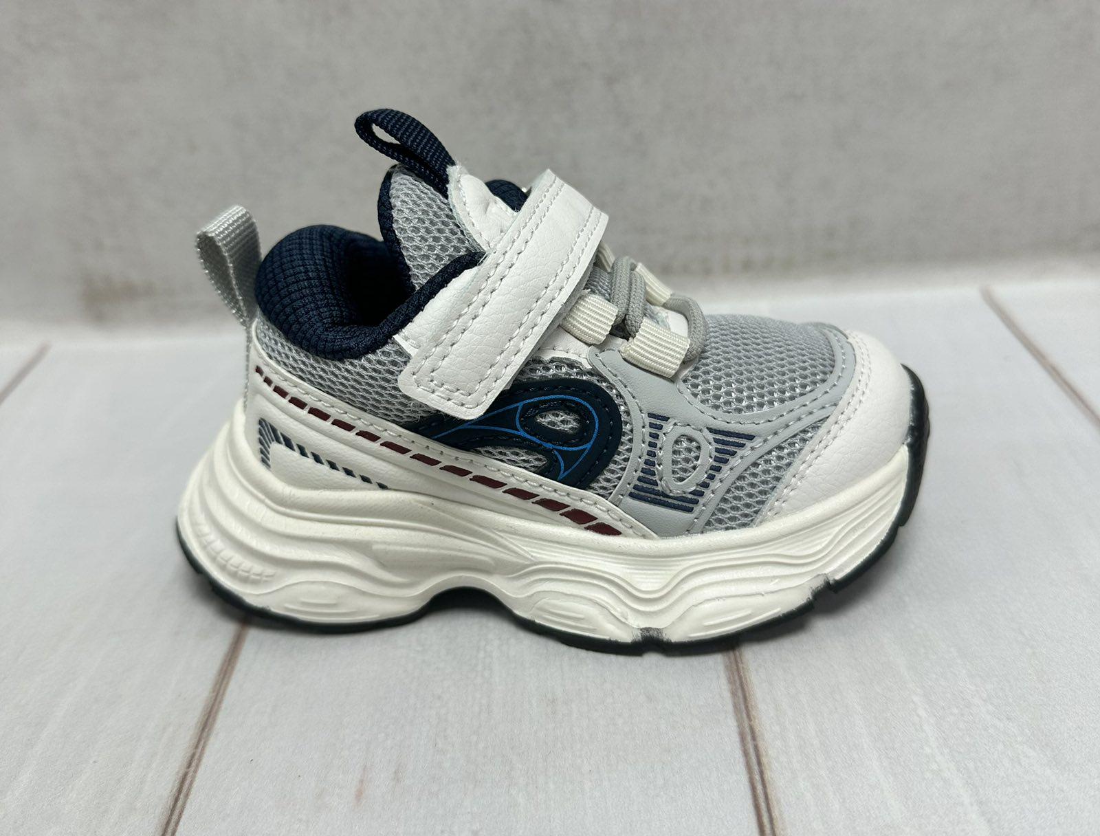 Кросівки дитячі тканині для хлопчика Jong Golf на липучці р. 22 14 см Сірий