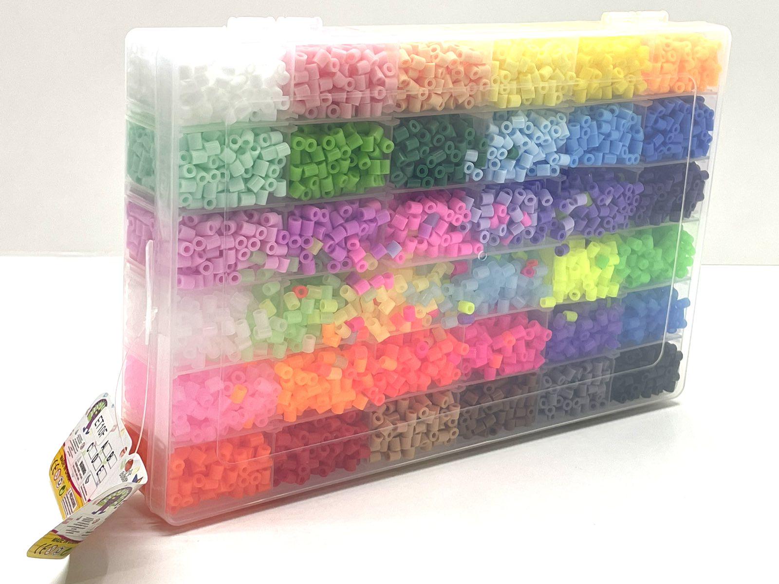 Термомозаїка Yirun різнокольорові намистини в пластиковій коробочці (ET 10F)