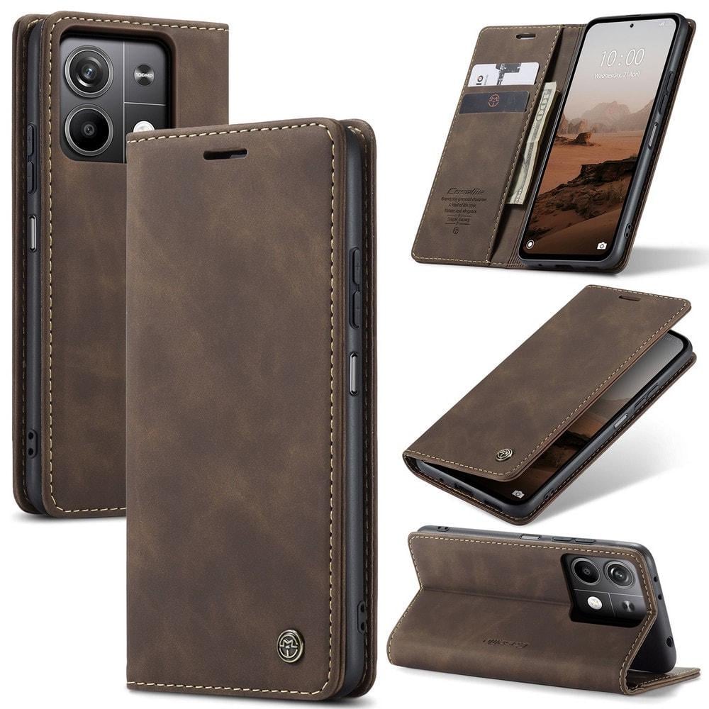Чохол книжка з магнітом Xiaomi Redmi Note 13 5G CaseMe Dark Brown (35386-05) Чохол книжка з магнітом Xiaomi Redmi Note 13 5G CaseMe Dark Brown (35386-05)