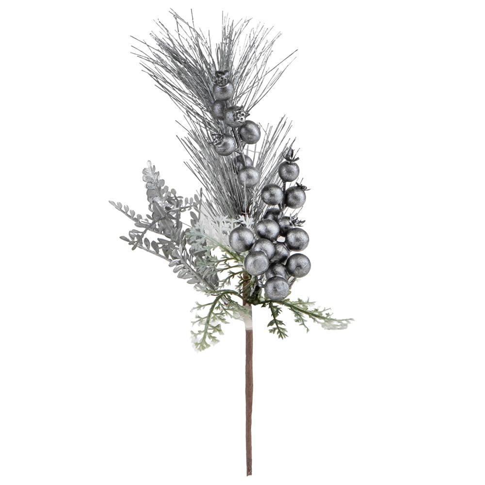 Ветка декоративная красота Серебристый (6019-015)